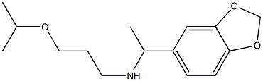 [1-(2H-1,3-benzodioxol-5-yl)ethyl][3-(propan-2-yloxy)propyl]amine 结构式