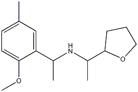 [1-(2-methoxy-5-methylphenyl)ethyl][1-(oxolan-2-yl)ethyl]amine Struktur
