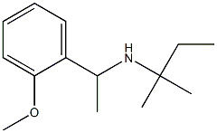 [1-(2-methoxyphenyl)ethyl](2-methylbutan-2-yl)amine,,结构式