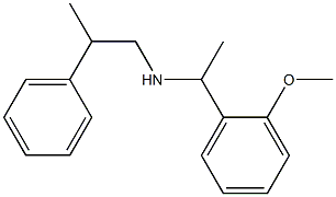 [1-(2-methoxyphenyl)ethyl](2-phenylpropyl)amine 化学構造式