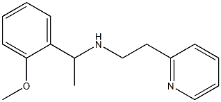 [1-(2-methoxyphenyl)ethyl][2-(pyridin-2-yl)ethyl]amine 结构式