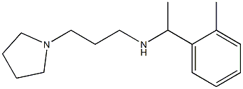 [1-(2-methylphenyl)ethyl][3-(pyrrolidin-1-yl)propyl]amine