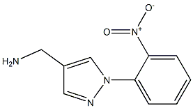[1-(2-nitrophenyl)-1H-pyrazol-4-yl]methanamine,,结构式