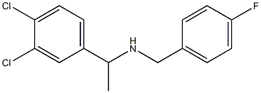 [1-(3,4-dichlorophenyl)ethyl][(4-fluorophenyl)methyl]amine Structure