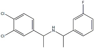 [1-(3,4-dichlorophenyl)ethyl][1-(3-fluorophenyl)ethyl]amine 化学構造式