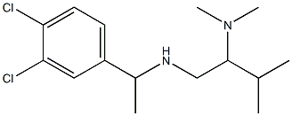 [1-(3,4-dichlorophenyl)ethyl][2-(dimethylamino)-3-methylbutyl]amine,,结构式