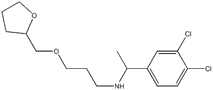 [1-(3,4-dichlorophenyl)ethyl][3-(oxolan-2-ylmethoxy)propyl]amine 化学構造式