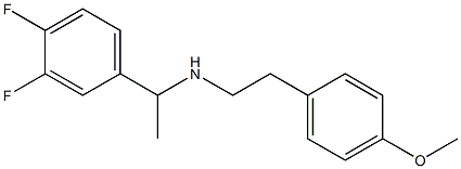 [1-(3,4-difluorophenyl)ethyl][2-(4-methoxyphenyl)ethyl]amine Structure