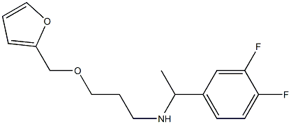 [1-(3,4-difluorophenyl)ethyl][3-(furan-2-ylmethoxy)propyl]amine