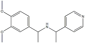[1-(3,4-dimethoxyphenyl)ethyl][1-(pyridin-4-yl)ethyl]amine 化学構造式