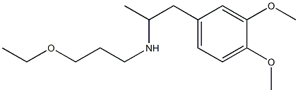 [1-(3,4-dimethoxyphenyl)propan-2-yl](3-ethoxypropyl)amine Structure