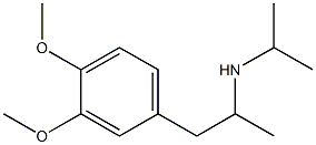 [1-(3,4-dimethoxyphenyl)propan-2-yl](propan-2-yl)amine 化学構造式
