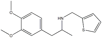 [1-(3,4-dimethoxyphenyl)propan-2-yl](thiophen-2-ylmethyl)amine,,结构式