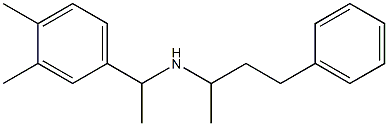 [1-(3,4-dimethylphenyl)ethyl](4-phenylbutan-2-yl)amine 化学構造式