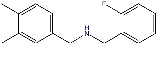 [1-(3,4-dimethylphenyl)ethyl][(2-fluorophenyl)methyl]amine Structure