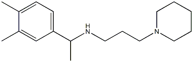 [1-(3,4-dimethylphenyl)ethyl][3-(piperidin-1-yl)propyl]amine Structure