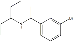 [1-(3-bromophenyl)ethyl](pentan-3-yl)amine Structure