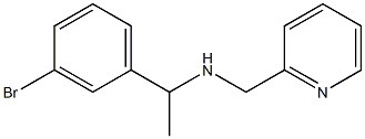 [1-(3-bromophenyl)ethyl](pyridin-2-ylmethyl)amine Struktur