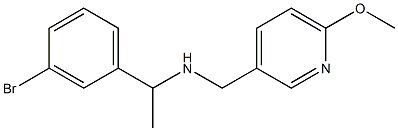 [1-(3-bromophenyl)ethyl][(6-methoxypyridin-3-yl)methyl]amine|