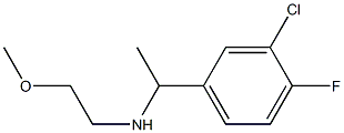 [1-(3-chloro-4-fluorophenyl)ethyl](2-methoxyethyl)amine 化学構造式