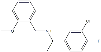 [1-(3-chloro-4-fluorophenyl)ethyl][(2-methoxyphenyl)methyl]amine|