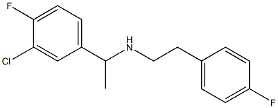 [1-(3-chloro-4-fluorophenyl)ethyl][2-(4-fluorophenyl)ethyl]amine|