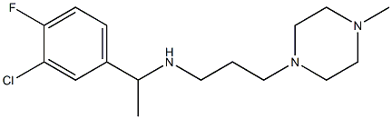 [1-(3-chloro-4-fluorophenyl)ethyl][3-(4-methylpiperazin-1-yl)propyl]amine