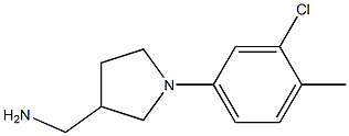 [1-(3-chloro-4-methylphenyl)pyrrolidin-3-yl]methylamine 结构式