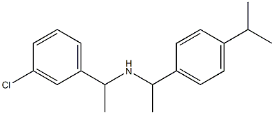 [1-(3-chlorophenyl)ethyl]({1-[4-(propan-2-yl)phenyl]ethyl})amine