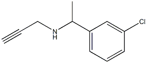 [1-(3-chlorophenyl)ethyl](prop-2-yn-1-yl)amine 结构式