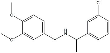 [1-(3-chlorophenyl)ethyl][(3,4-dimethoxyphenyl)methyl]amine