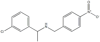 [1-(3-chlorophenyl)ethyl][(4-nitrophenyl)methyl]amine