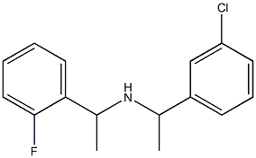 [1-(3-chlorophenyl)ethyl][1-(2-fluorophenyl)ethyl]amine|