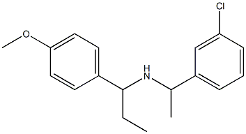 [1-(3-chlorophenyl)ethyl][1-(4-methoxyphenyl)propyl]amine|