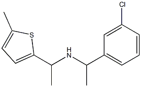 [1-(3-chlorophenyl)ethyl][1-(5-methylthiophen-2-yl)ethyl]amine