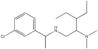 [1-(3-chlorophenyl)ethyl][2-(dimethylamino)-3-ethylpentyl]amine