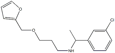 [1-(3-chlorophenyl)ethyl][3-(furan-2-ylmethoxy)propyl]amine|