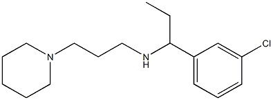 [1-(3-chlorophenyl)propyl][3-(piperidin-1-yl)propyl]amine Structure