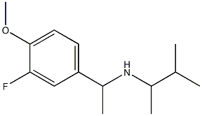 [1-(3-fluoro-4-methoxyphenyl)ethyl](3-methylbutan-2-yl)amine Structure