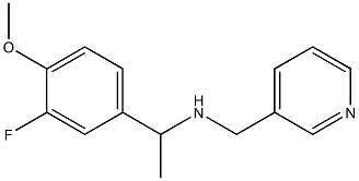 [1-(3-fluoro-4-methoxyphenyl)ethyl](pyridin-3-ylmethyl)amine|