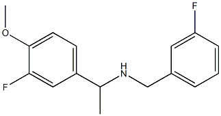 [1-(3-fluoro-4-methoxyphenyl)ethyl][(3-fluorophenyl)methyl]amine