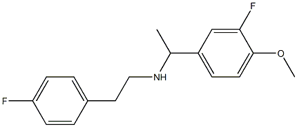 [1-(3-fluoro-4-methoxyphenyl)ethyl][2-(4-fluorophenyl)ethyl]amine Structure