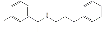 [1-(3-fluorophenyl)ethyl](3-phenylpropyl)amine 化学構造式