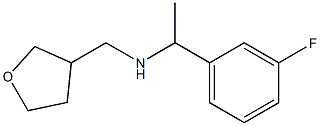 [1-(3-fluorophenyl)ethyl](oxolan-3-ylmethyl)amine 化学構造式