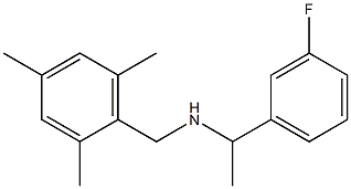 [1-(3-fluorophenyl)ethyl][(2,4,6-trimethylphenyl)methyl]amine Structure