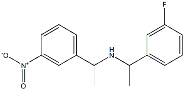 [1-(3-fluorophenyl)ethyl][1-(3-nitrophenyl)ethyl]amine 结构式