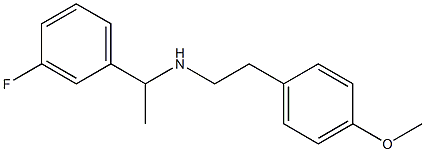 [1-(3-fluorophenyl)ethyl][2-(4-methoxyphenyl)ethyl]amine Struktur