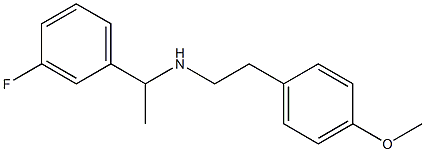 [1-(3-fluorophenyl)ethyl][2-(4-methoxyphenyl)ethyl]amine,,结构式