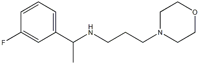 [1-(3-fluorophenyl)ethyl][3-(morpholin-4-yl)propyl]amine Struktur