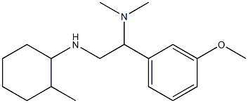 [1-(3-methoxyphenyl)-2-[(2-methylcyclohexyl)amino]ethyl]dimethylamine,,结构式